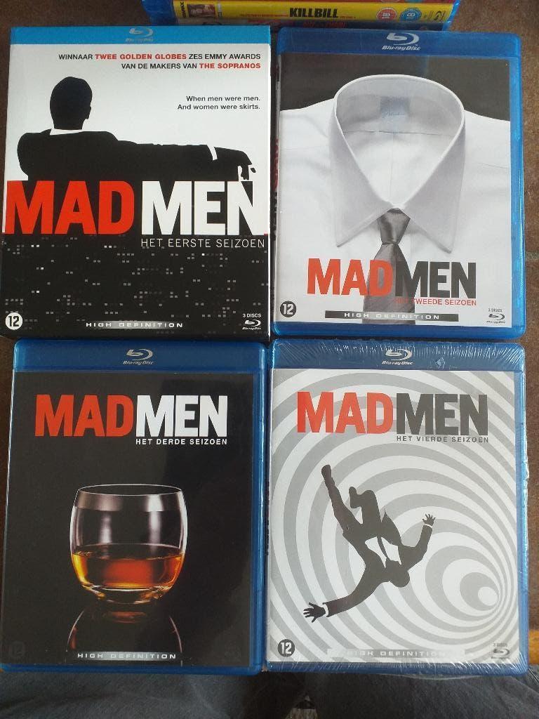 Mad Men Seizoen 1 t/m 4 Bluray, Cd's en Dvd's, Blu-ray, Ophalen of Verzenden, Zo goed als nieuw, Tv en Series