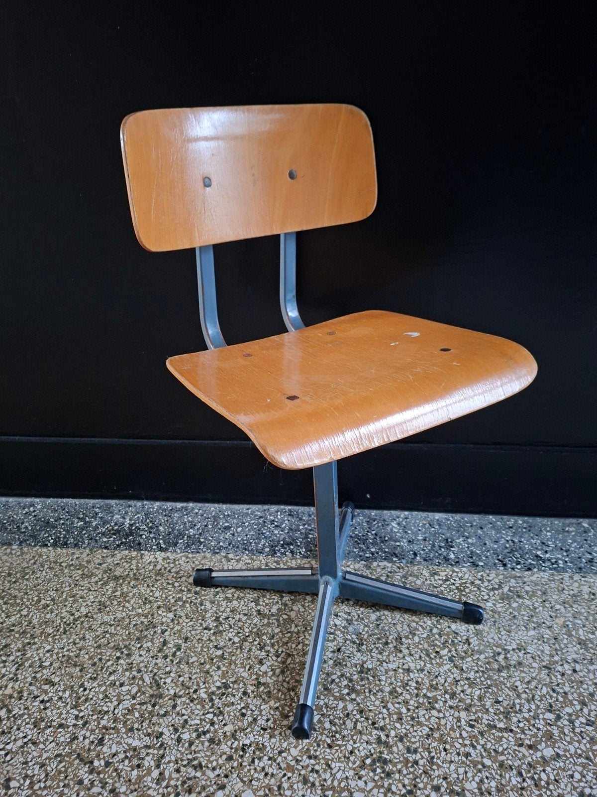 Vintage schoolstoeltje, kinderstoeltje, Ophalen, Gebruikt, Stoel(en)