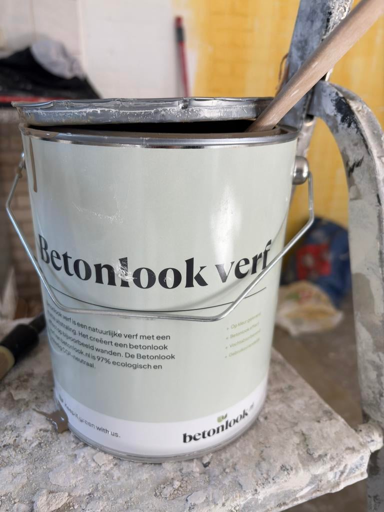 Nieuwe pot betonlook kleur ella, Doe-het-zelf en Verbouw, Verf, Beits en Lak, Beige, Nieuw, Ophalen of Verzenden, Verf