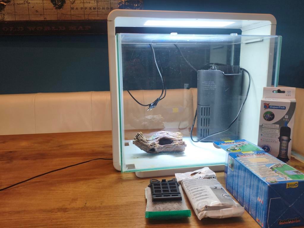 Superfish home 40, Dieren en Toebehoren, Vissen | Aquaria en Toebehoren, Ophalen, Verwarming, Gebruikt, Leeg aquarium
