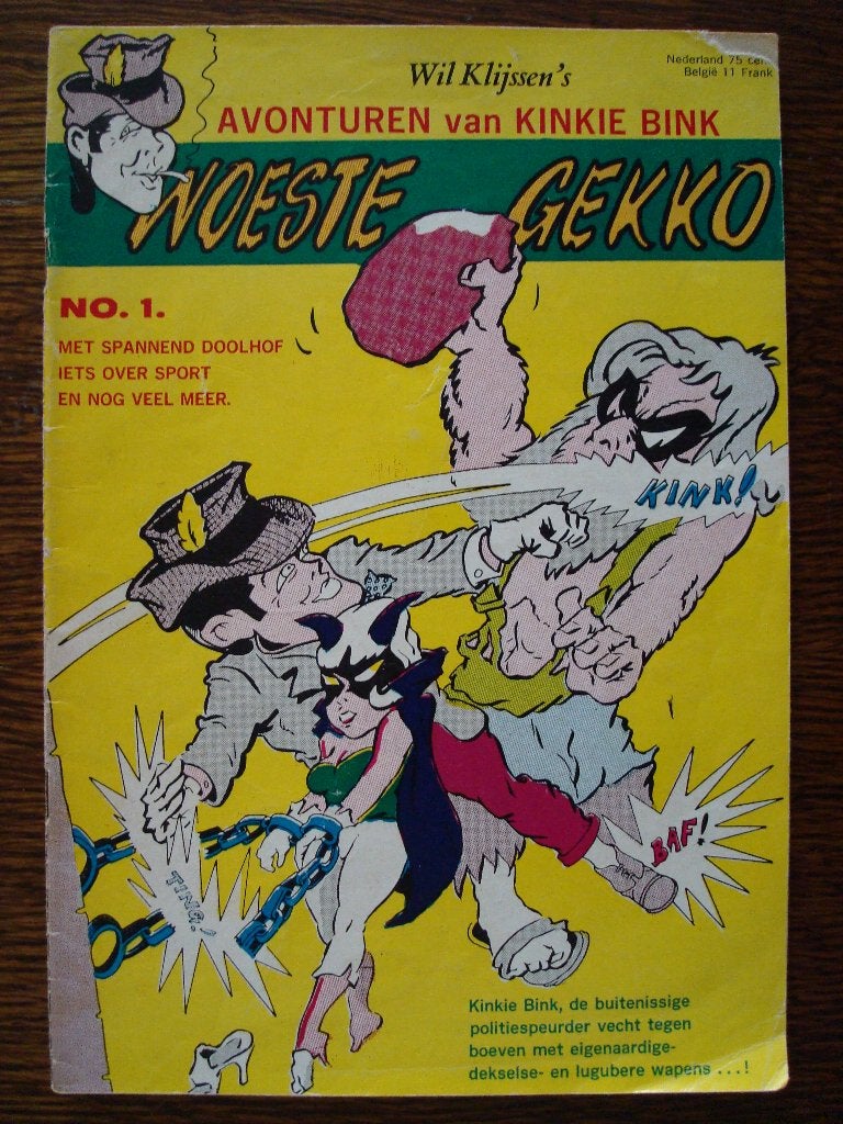 De Avonturen van Kinkie Bink nr. 1: Woeste Gekko (1967), Boeken, Europa, Ophalen, Gelezen, Eén comic