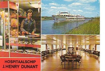 Ansichtkaart 	Rode Kruis	Hospitaalschip	J. Henry Dunant, Verzenden, 1960 tot 1980, Gelopen, Voertuig