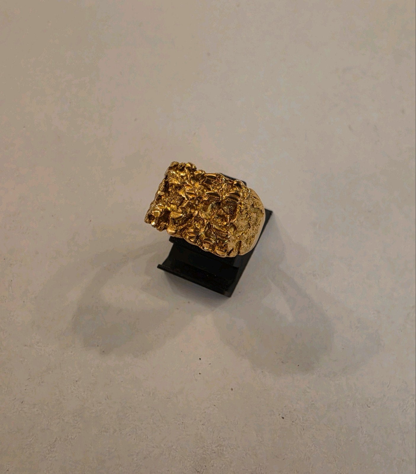 14 karaats gouden Surinaamse Piet Piet ring geelgoud, Sieraden, Tassen en Uiterlijk, Ringen, 19 tot 20, Heer, Ophalen of Verzenden