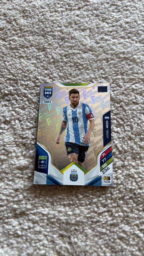 Messi fans favourite adrenalyn, Ophalen of Verzenden, Zo goed als nieuw, Plaatje