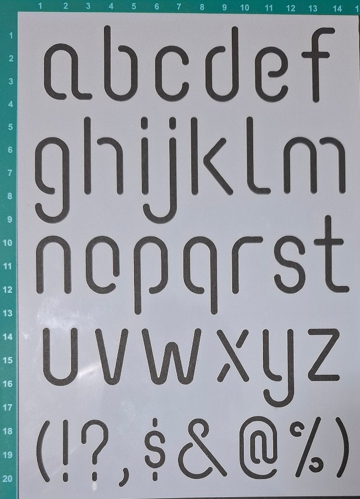 Deco stencil A5 nr 16 letter en tekens scrapbooking NIEUW, Overige typen, Onbekend, Nieuw, Ophalen of Verzenden