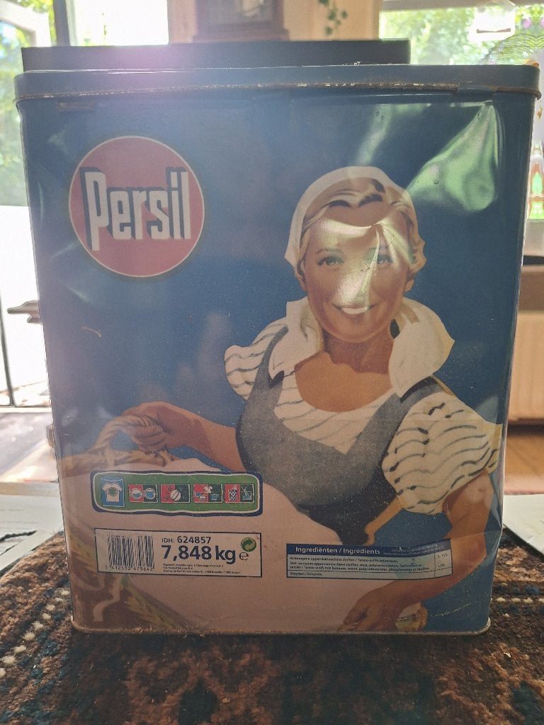 Bewaartrommel, Gebruikt, Blauw, Ophalen of Verzenden, Met deksel