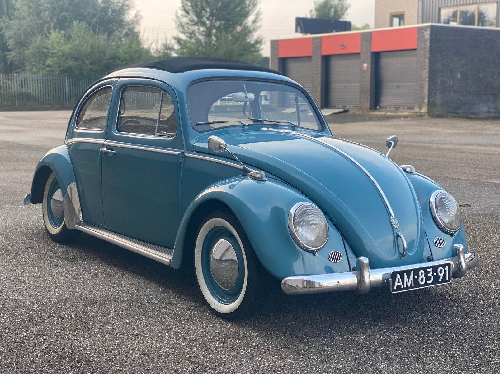 Volkswagen Kever 1961 Ragtop, Achterwielaandrijving, Beetle (Kever), 4 cilinders, Blauw