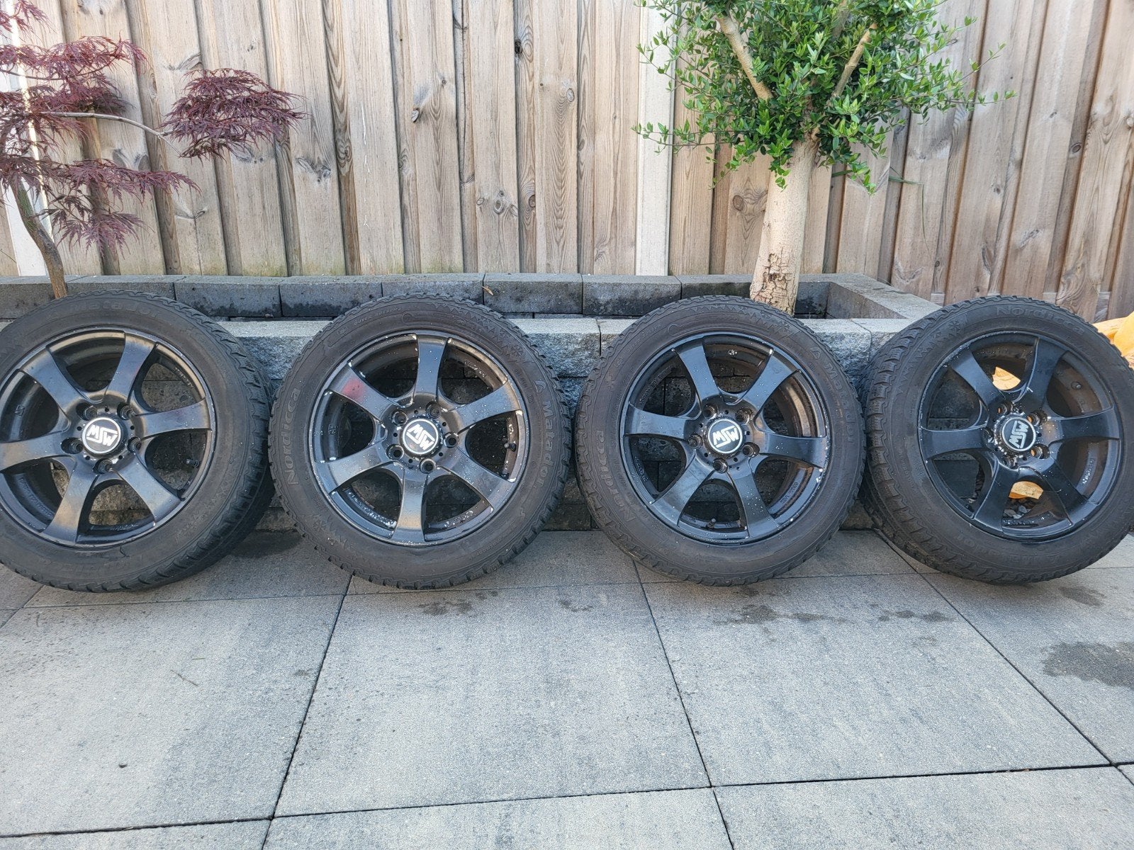 Set van 4 Matador Nordica winterbanden op velg 195/55 R15, Ophalen, Gebruikt