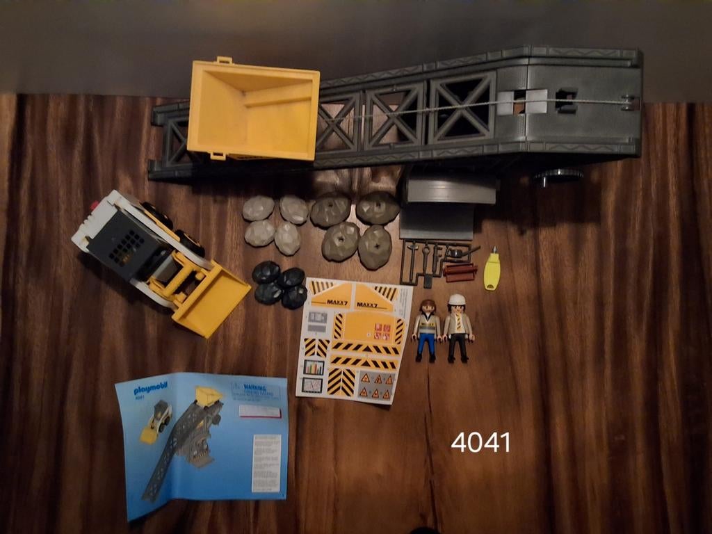 Playmobil 4041 kleine Graafmachine met Transportband, Ophalen of Verzenden, Gebruikt