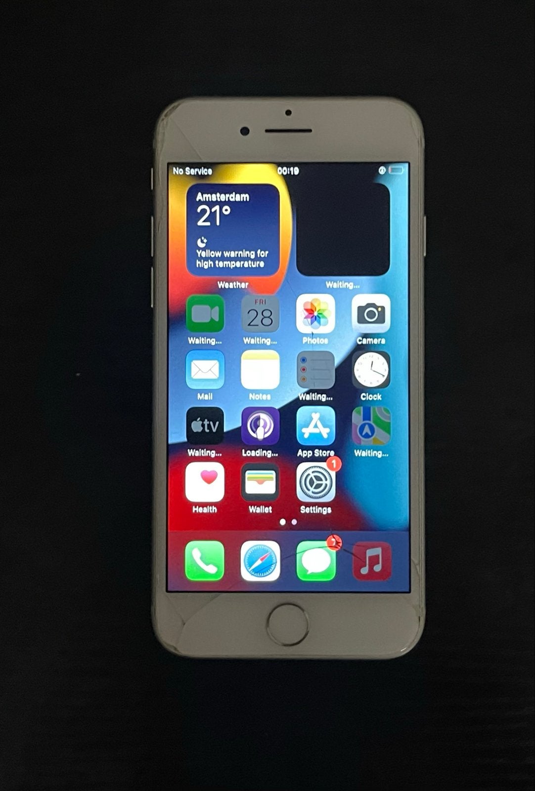 iPhone 7 32 GB - Gebruikt met beschadigd scherm, Gebruikt, 32 GB, Ophalen of Verzenden, Zonder simlock