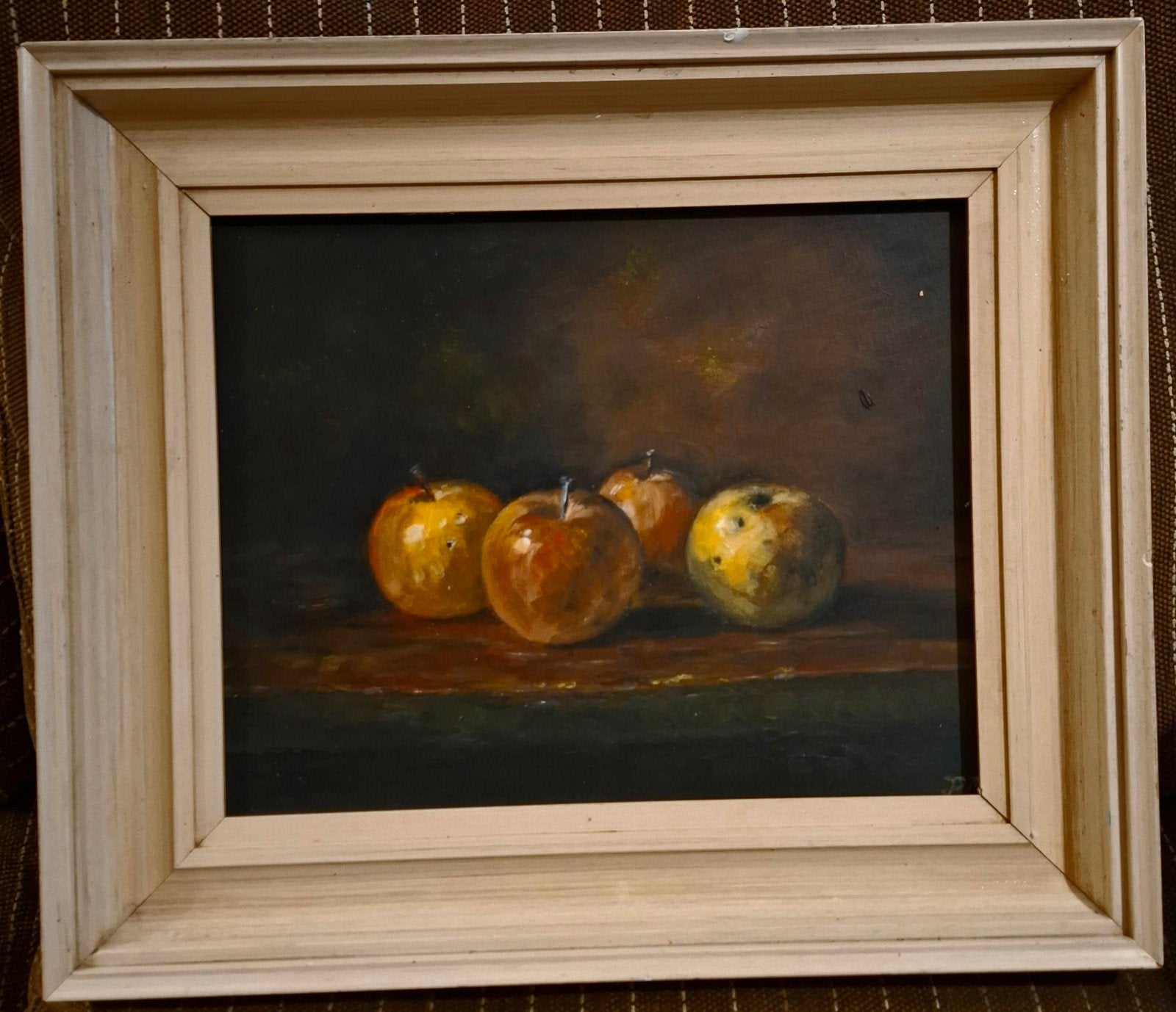 Schilderij stilleven appels, Ophalen of Verzenden