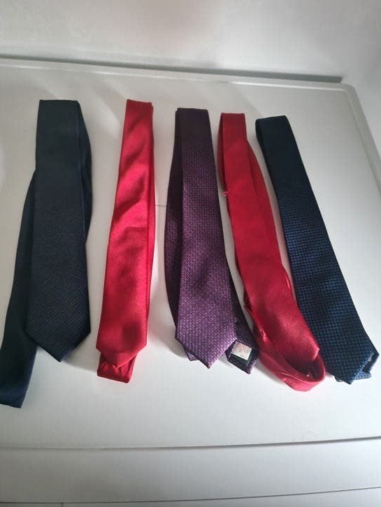 X stropdassen polyester, Onbekend, Blauw, Ophalen of Verzenden, Zo goed als nieuw
