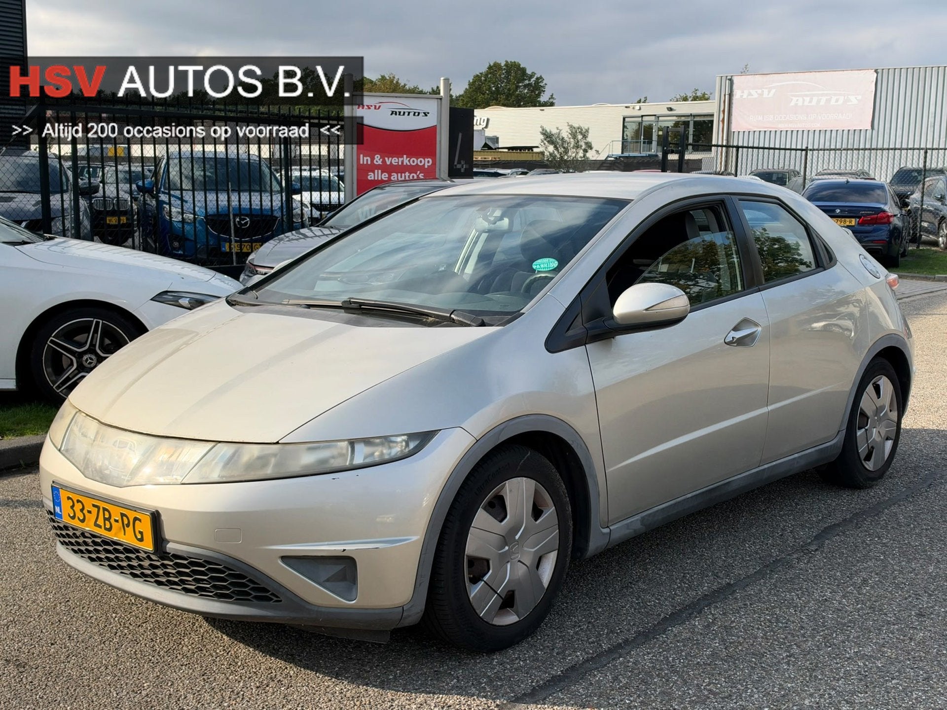 Honda Civic 1.4 Comfort airco 4-deurs org NL, Auto's, 83 pk, Gebruikt, Verwarmde buitenspiegels, 4 cilinders