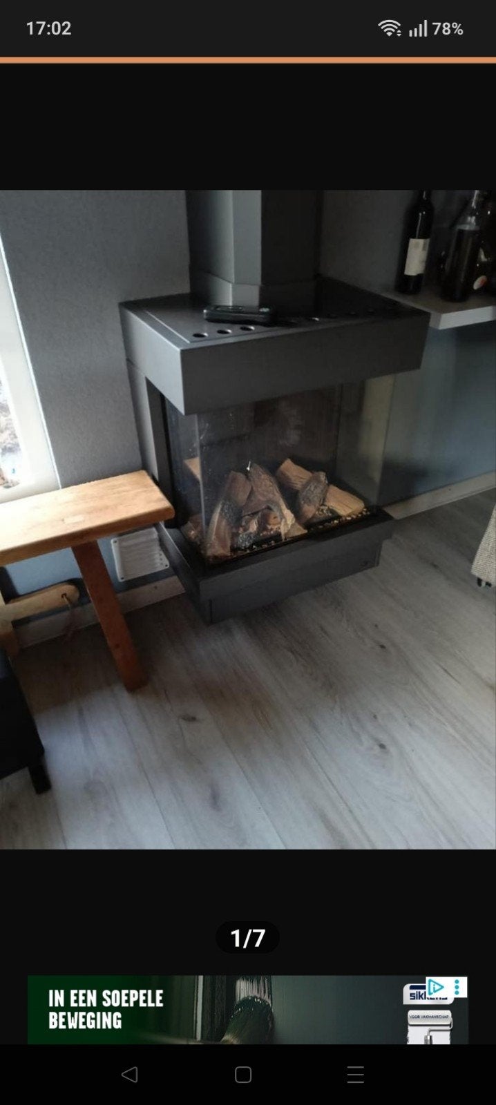 Dru Diablo Gashaard - Stijlvol en Warm, Huis en Inrichting, Haarden, Ophalen, Gebruikt, Vrijstaande haard, Gashaard