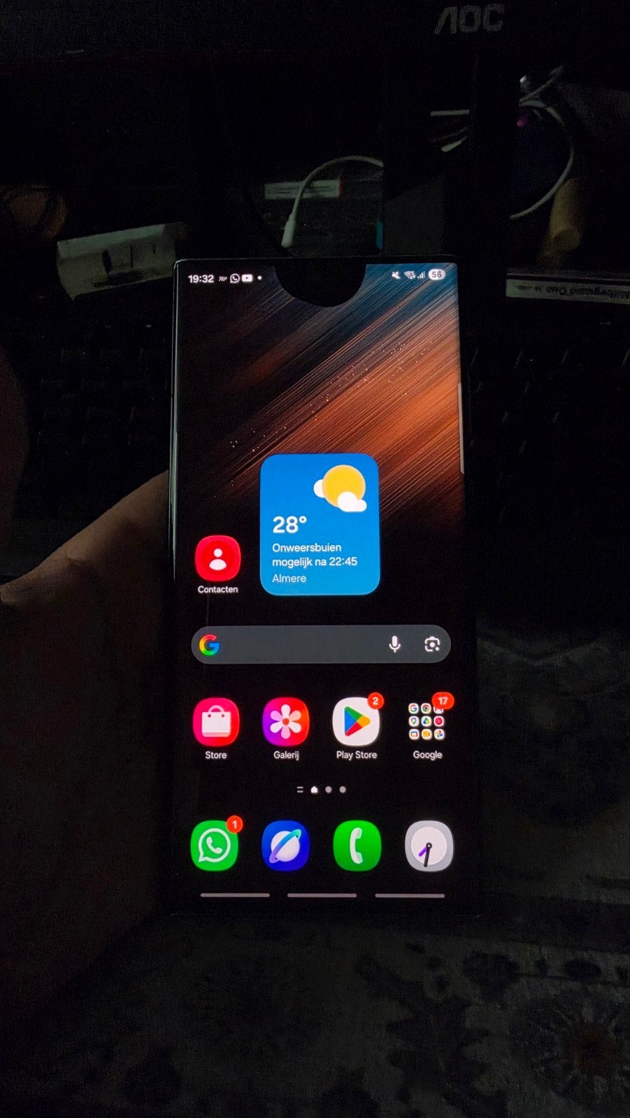 Samsung Galaxy S22 Ultra 128GB - Gebruikt, Gebruikt, Zwart, Touchscreen, Ophalen of Verzenden