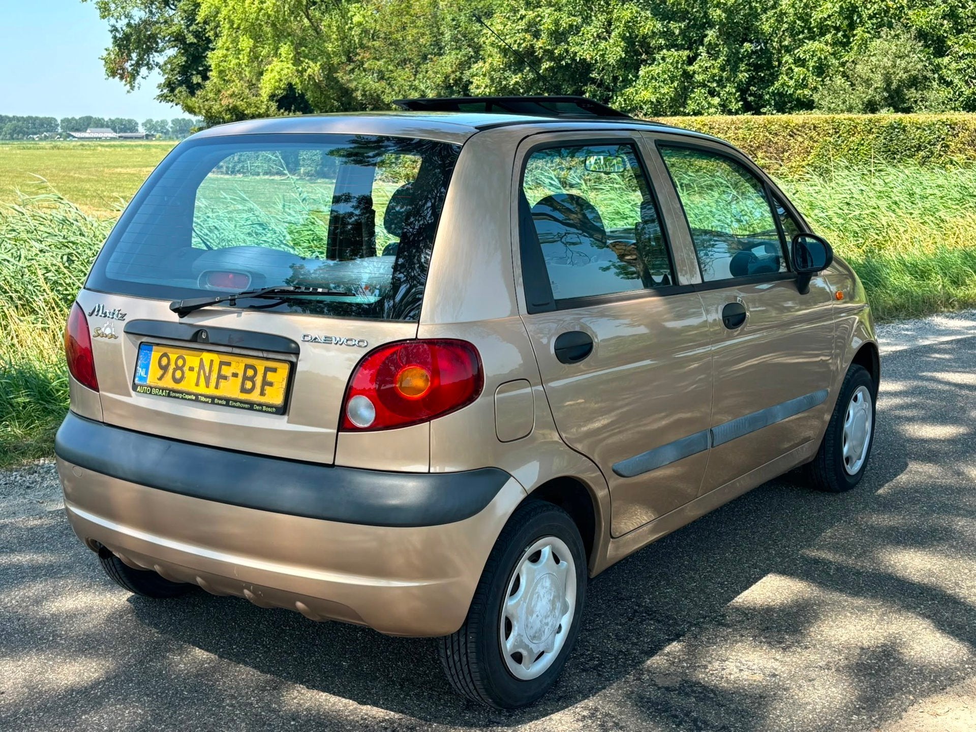 Daewoo Matiz 0.8 Spirit / dakraam / APK, Auto's, Voorwielaandrijving, Stof, Gebruikt, Matiz