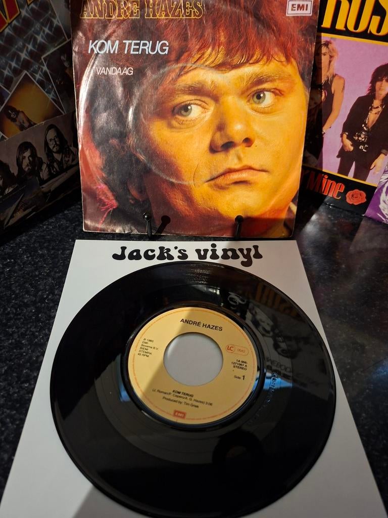 André Hazes - Kom Terug / Vandaag (7 inch vinyl single)1983, Gebruikt, 7 inch, Ophalen of Verzenden, Fotohoes