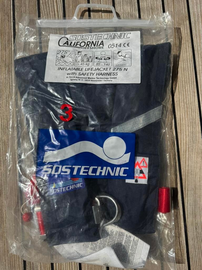 NIEUW! Reddingsvest SOSTECHNIC Offshore NIEUW IN VERPAKKING, Watersport en Boten, Watersportkleding, Ophalen of Verzenden, Nieuw