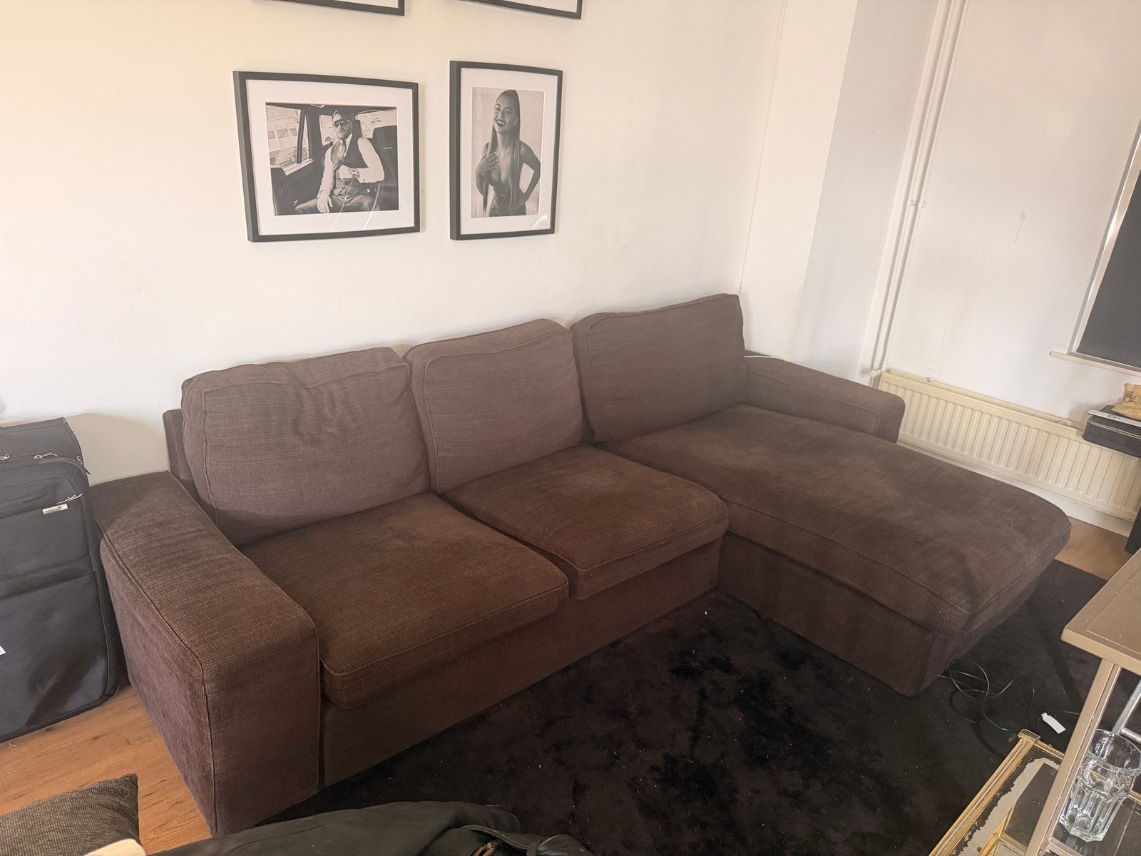 Comfortabele ikea kivik bruine hoekbank met chaise longue, Huis en Inrichting, Ophalen, 250 tot 300 cm, Gebruikt, Hoekbank
