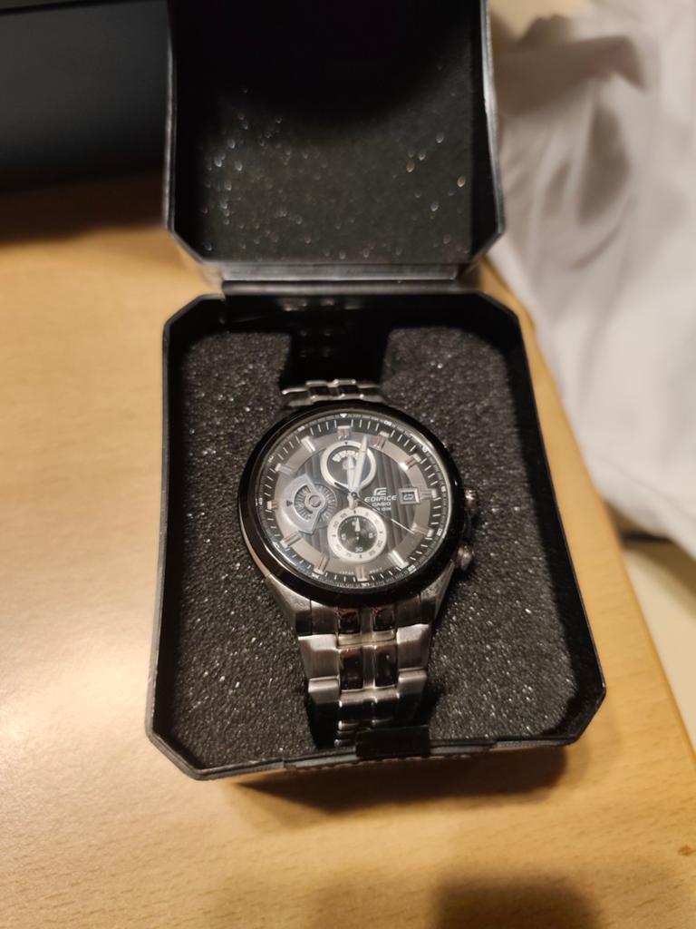 Heren horloge edifice casio, Ophalen, Staal, Casio