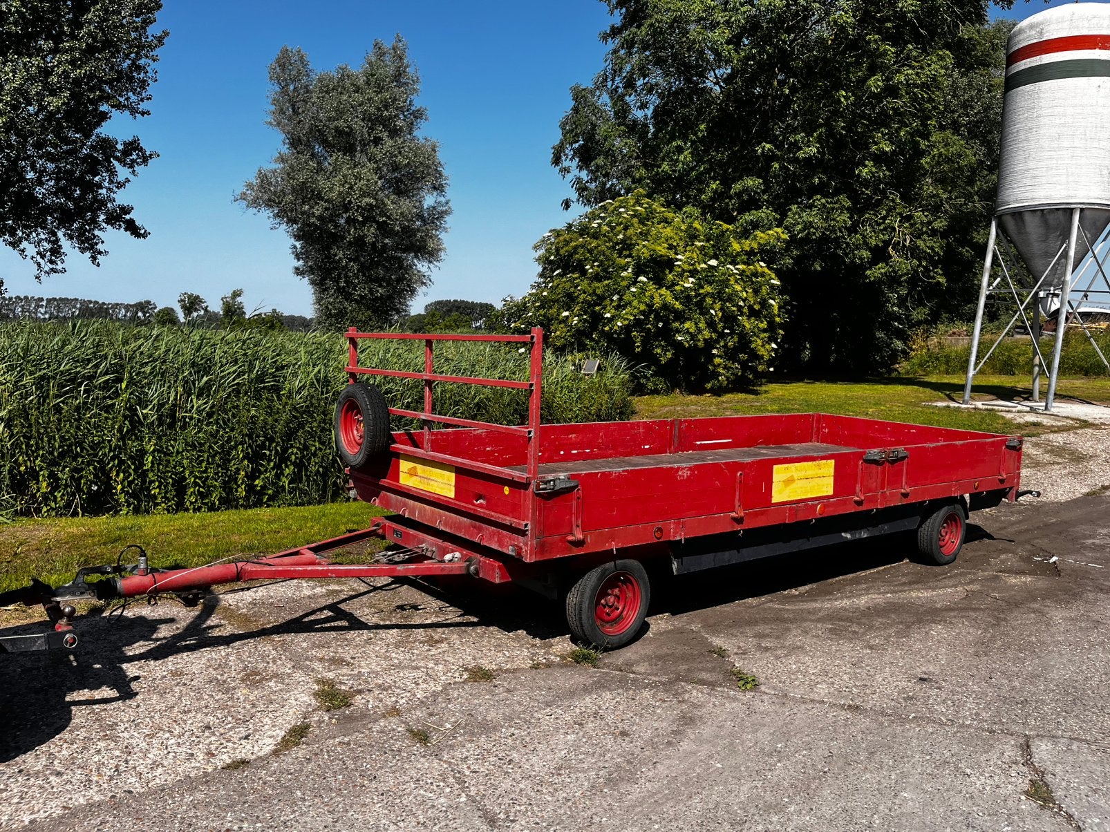 Schamelwagen schamelaanhanger 500x195, Auto diversen, Aanhangers en Bagagewagens, Ophalen, Gebruikt