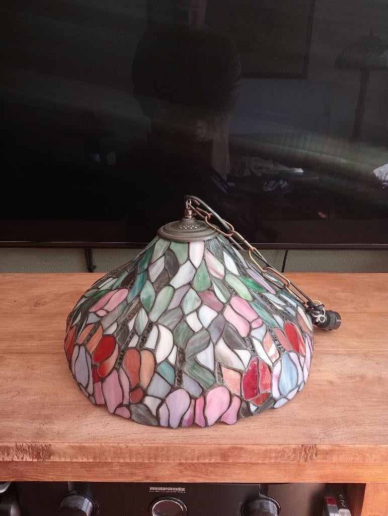 Tiffany grote hanglamp, Huis en Inrichting, Ophalen, Zo goed als nieuw, Minder dan 50 cm