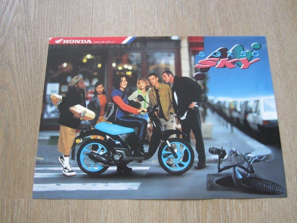 Honda SGX 50 Sky brochure folder 1996 1997, Ophalen of Verzenden, Zo goed als nieuw