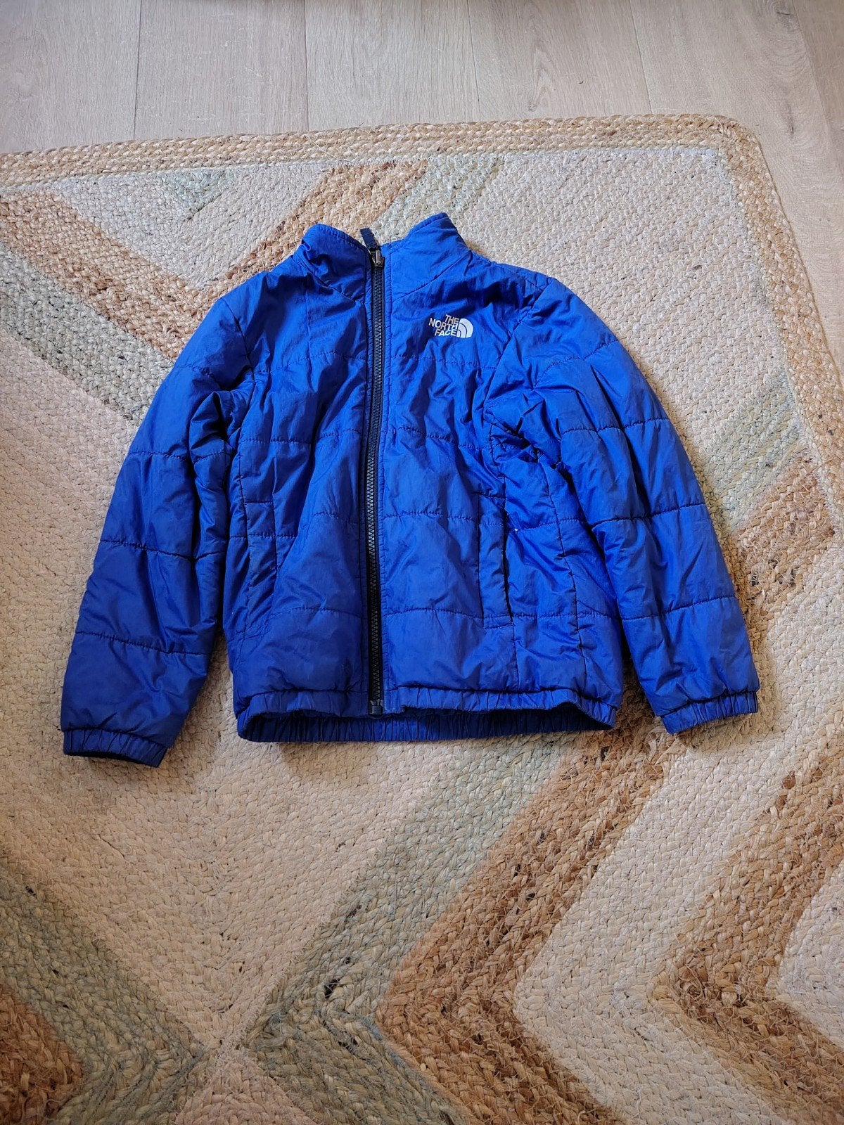 The North Face 2-in-1 Jas Blauw - Maat 110/116, Ophalen of Verzenden, Gebruikt, The North Face, Jongen of Meisje