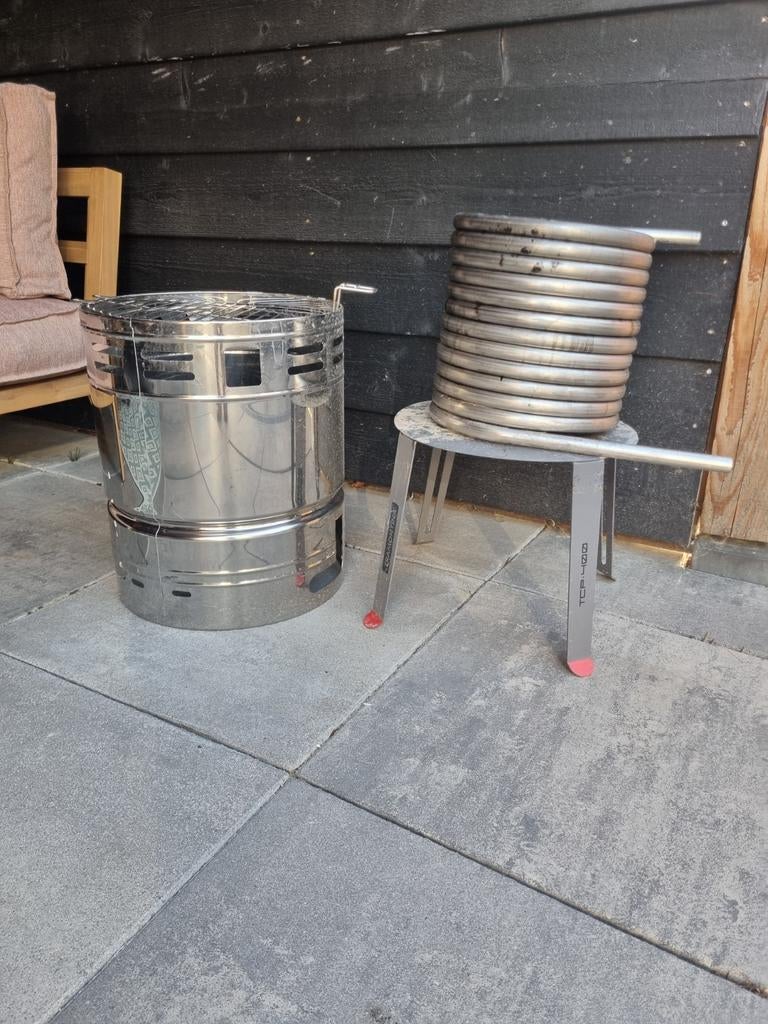 Houtgestookte kachel / bbq rvs, Ophalen