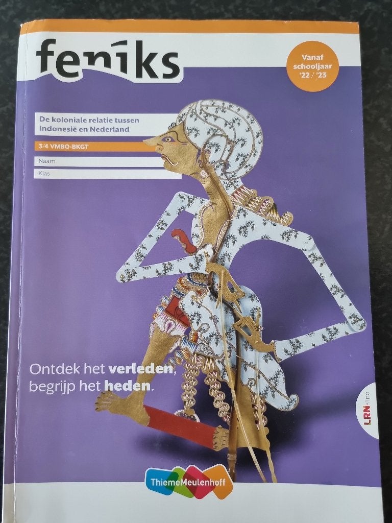 Feniks de koloniale relatie tussen Indonesië en Nederland, Boeken, Ophalen of Verzenden, Zo goed als nieuw, VMBO, Geschiedenis