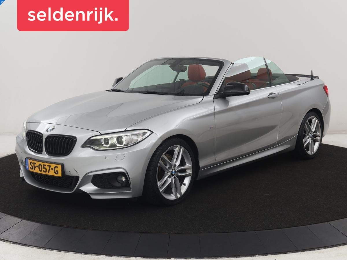 BMW 2-serie Cabrio 220i | M-sport | Leder | Stoelverwarming, Auto's, Automaat, Gebruikt, Euro 6, 4 cilinders