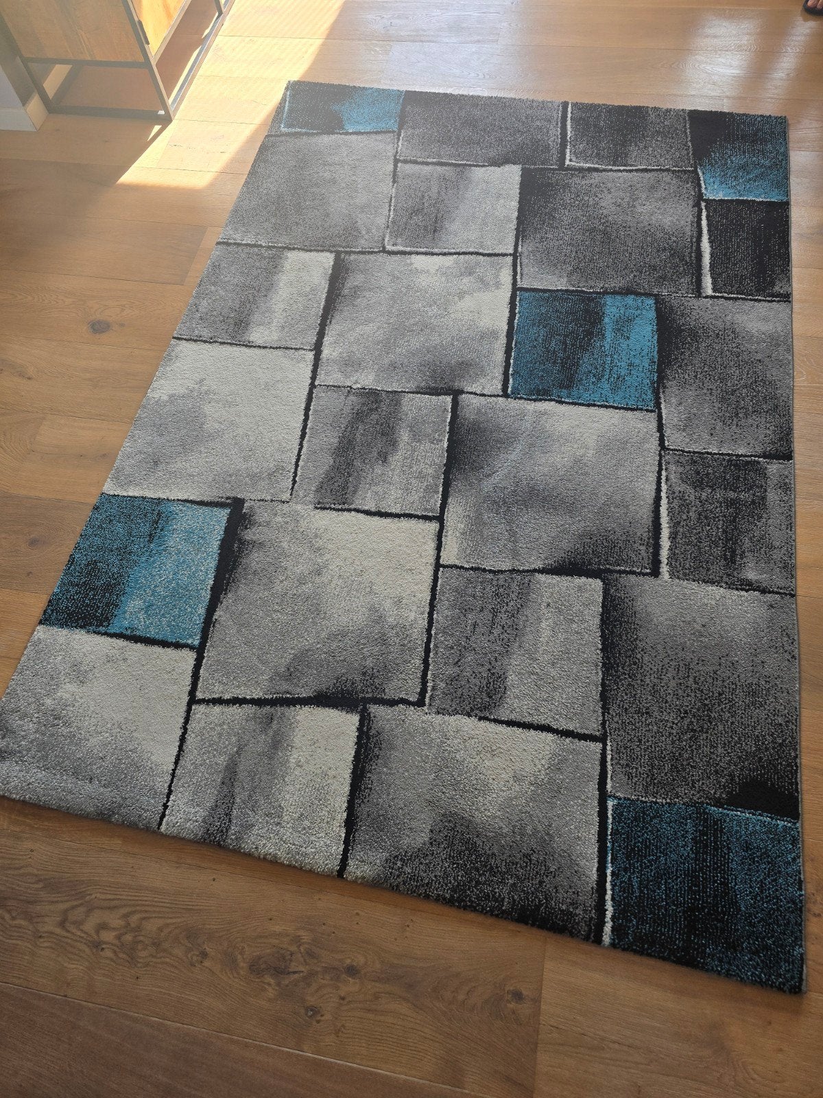 Modern Vloerkleed met Geometrisch Patroon, Huis en Inrichting, Stoffering | Tapijten en Kleden, Ophalen, Gebruikt, 150 tot 200 cm