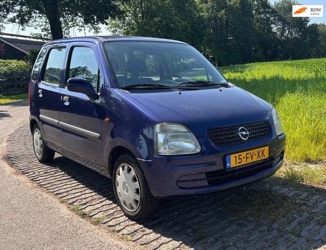 Opel Agila 1.2-16V Comfort, Voorwielaandrijving, Blauw, Origineel Nederlands, Bedrijf
