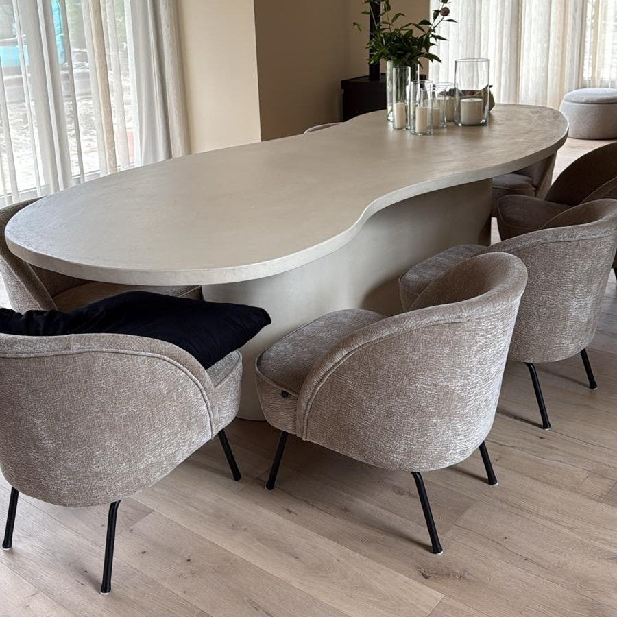 ️️Eettafel betonciré | maatwerk | beton | betonlook, Huis en Inrichting, Tafels | Eettafels, Overige materialen, Industrieel | Maatwerk | Japandi
