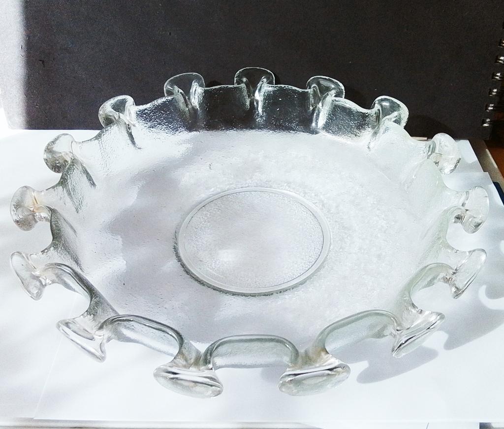 vintage muurla schaal finland glas, Antiek en Kunst, Antiek | Glas en Kristal, Ophalen of Verzenden