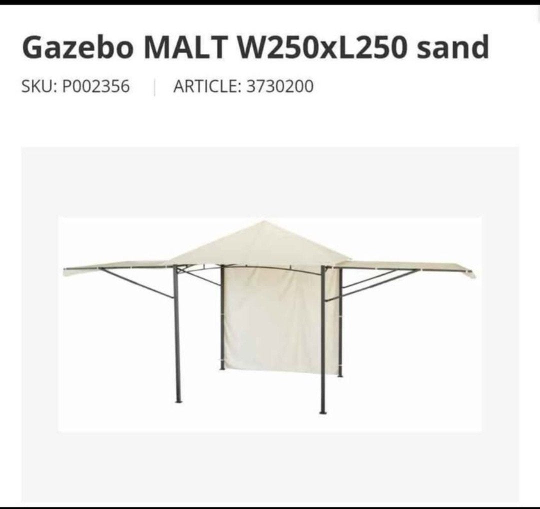 Nieuwe Partytent Gazebo MALT 250x250x265 cm - Ongebruikt, Ophalen, Partytent, Minder dan 4 meter, Nieuw