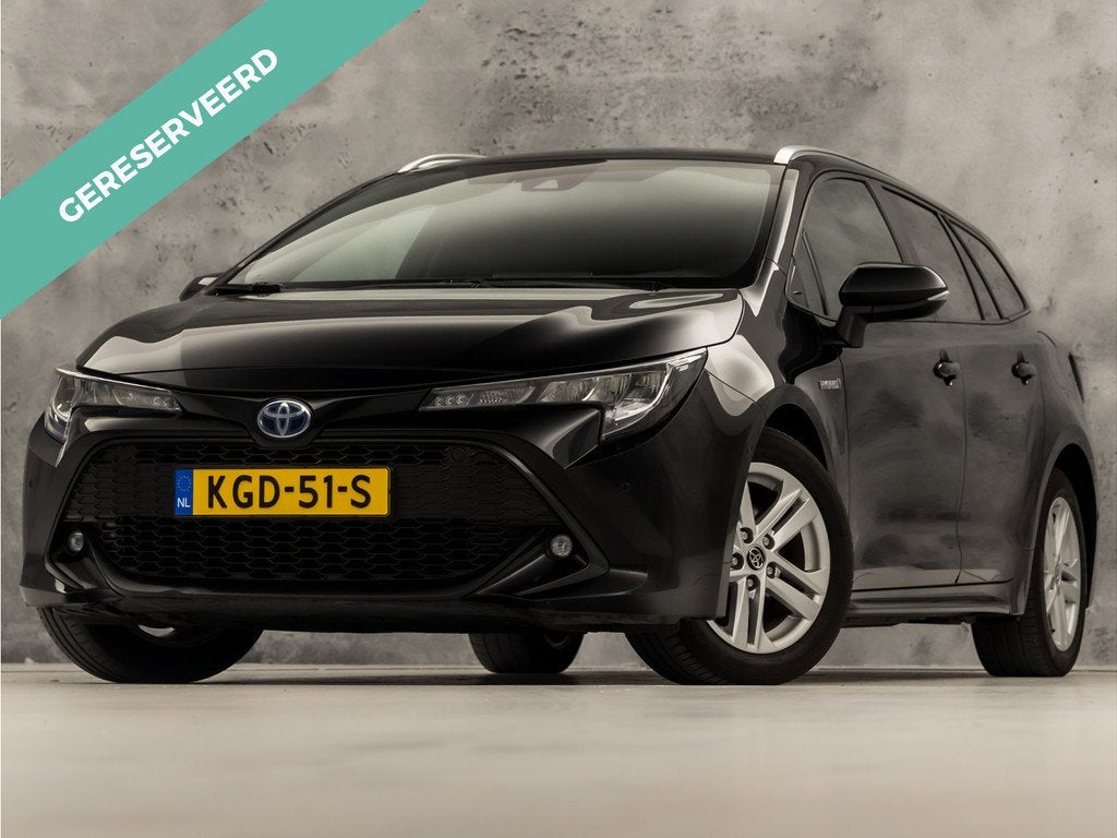 Toyota Corolla 1.8 Hybrid Black Sports Automaat (NAVIGATIE,, Auto's, Toyota, Bedrijf, Te koop, Corolla, ABS, Achteruitrijcamera