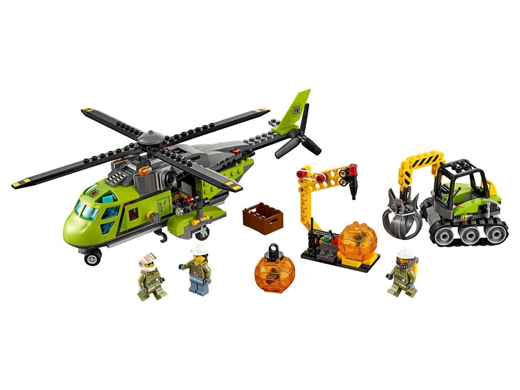 LEGO City Vulkaan Bevoorradingshelikopter 60123, Niet ingevuld, Niet ingevuld, Niet ingevuld
