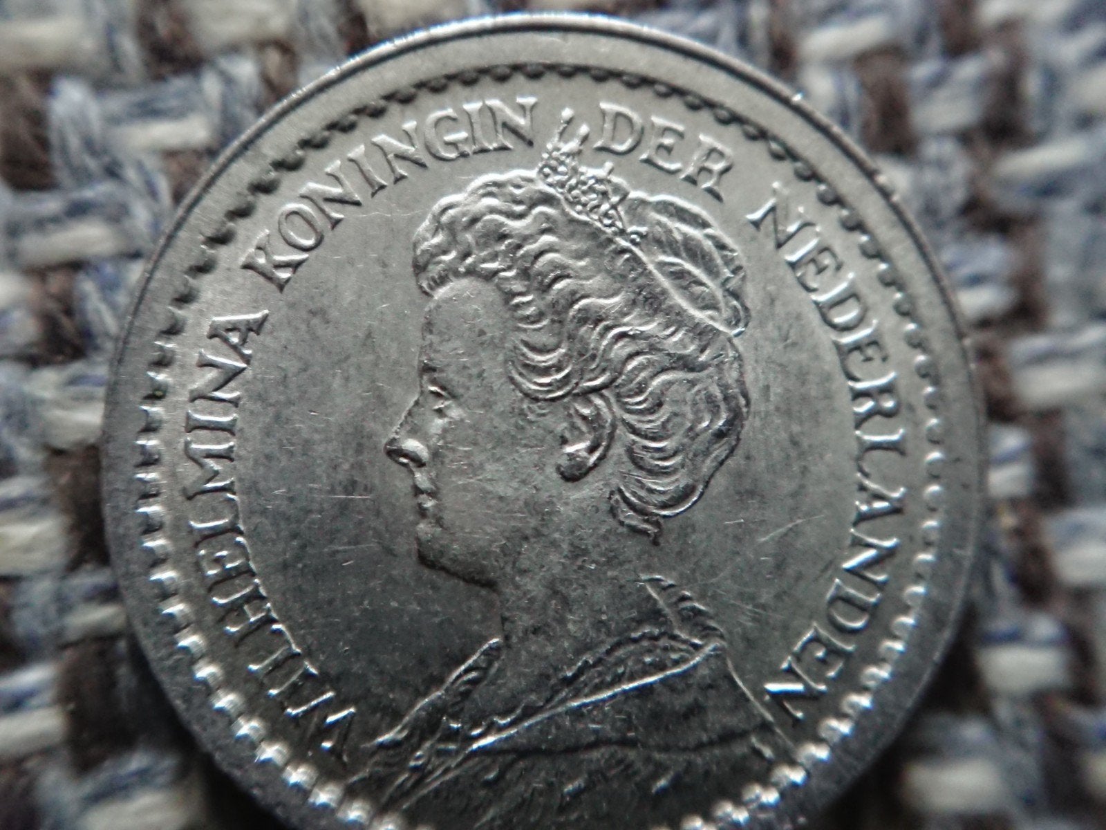 10 cent dubbeltje 1913 Wilhelmina topkwaliteit, Postzegels en Munten, Munten | Nederland, Ophalen of Verzenden, Koningin Wilhelmina