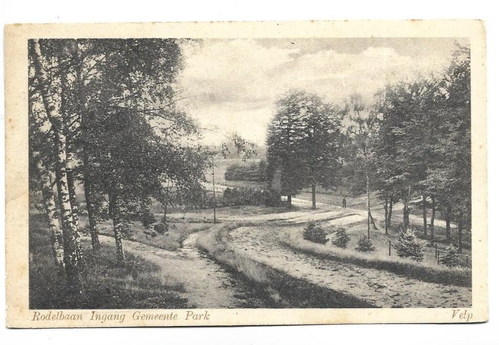 V106 Velp  Rodelbaan  gemeente park, Ophalen of Verzenden, 1920 tot 1940, Gelopen, Gelderland