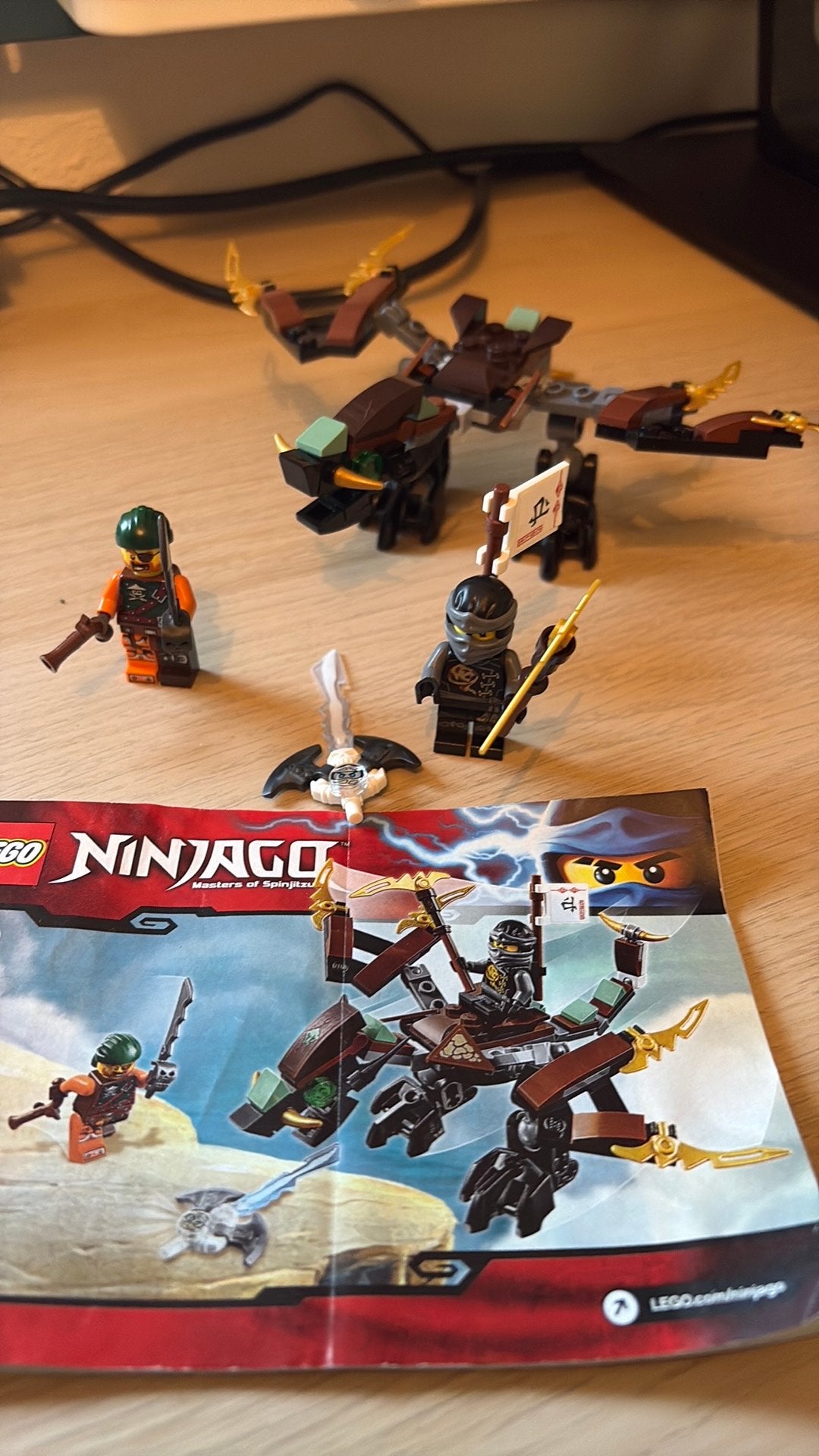 Lego Ninjago 70599 Cole’s Dragon, Ophalen of Verzenden, Zo goed als nieuw