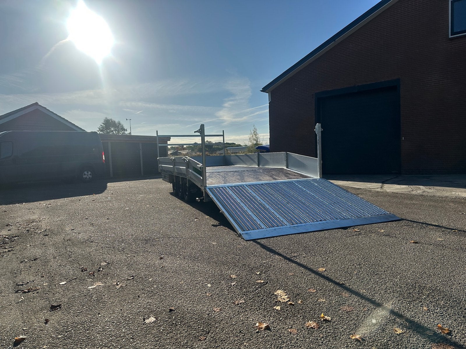 machinetransporter / beavertrailer 550x200, 3500kg parabool, Auto diversen, Ophalen, Nieuw