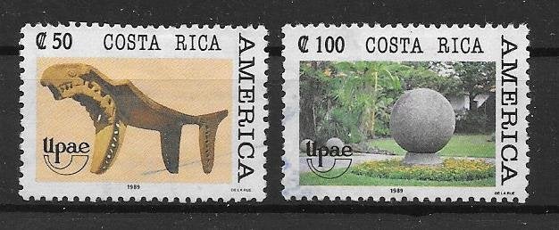 Costa Rica Michel 1365-1366 gestempeld, Ophalen of Verzenden, Gestempeld, Midden-Amerika