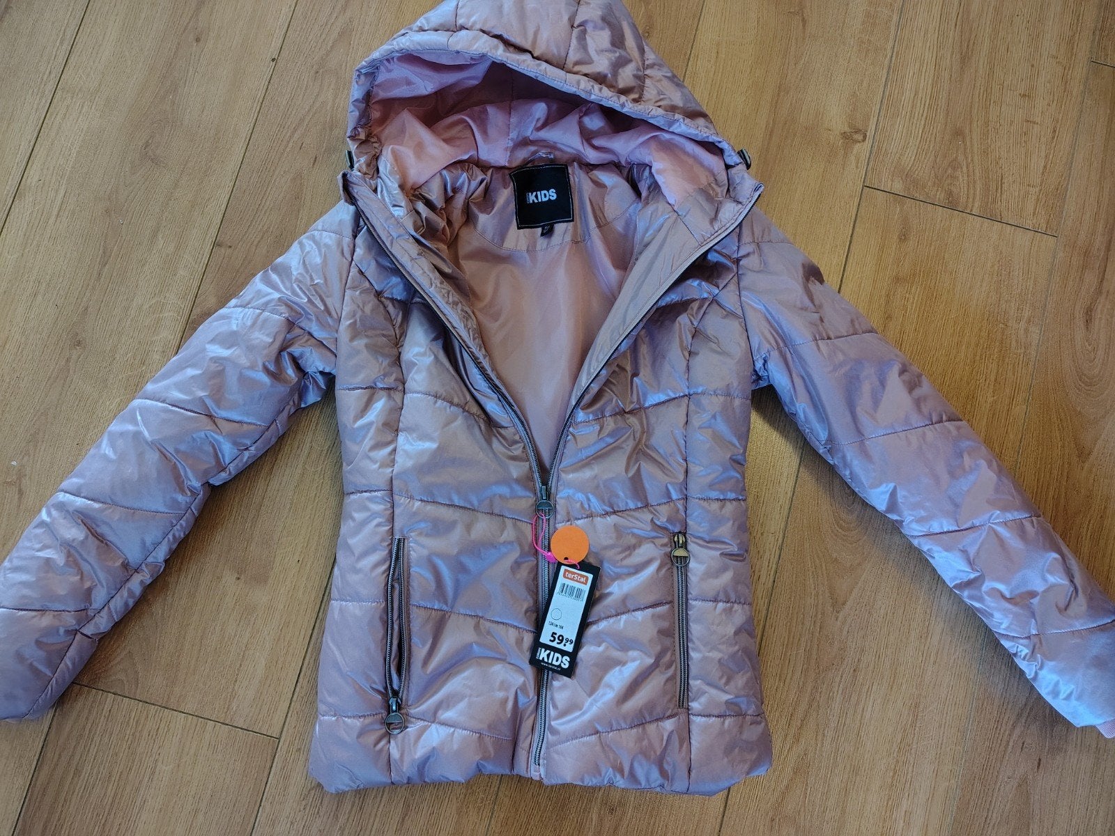 *Nieuw* Tussenjas meisjes - oudroze - maat 158/164, Kinderen en Baby's, Kinderkleding | Maat 158, Ophalen of Verzenden, Nieuw