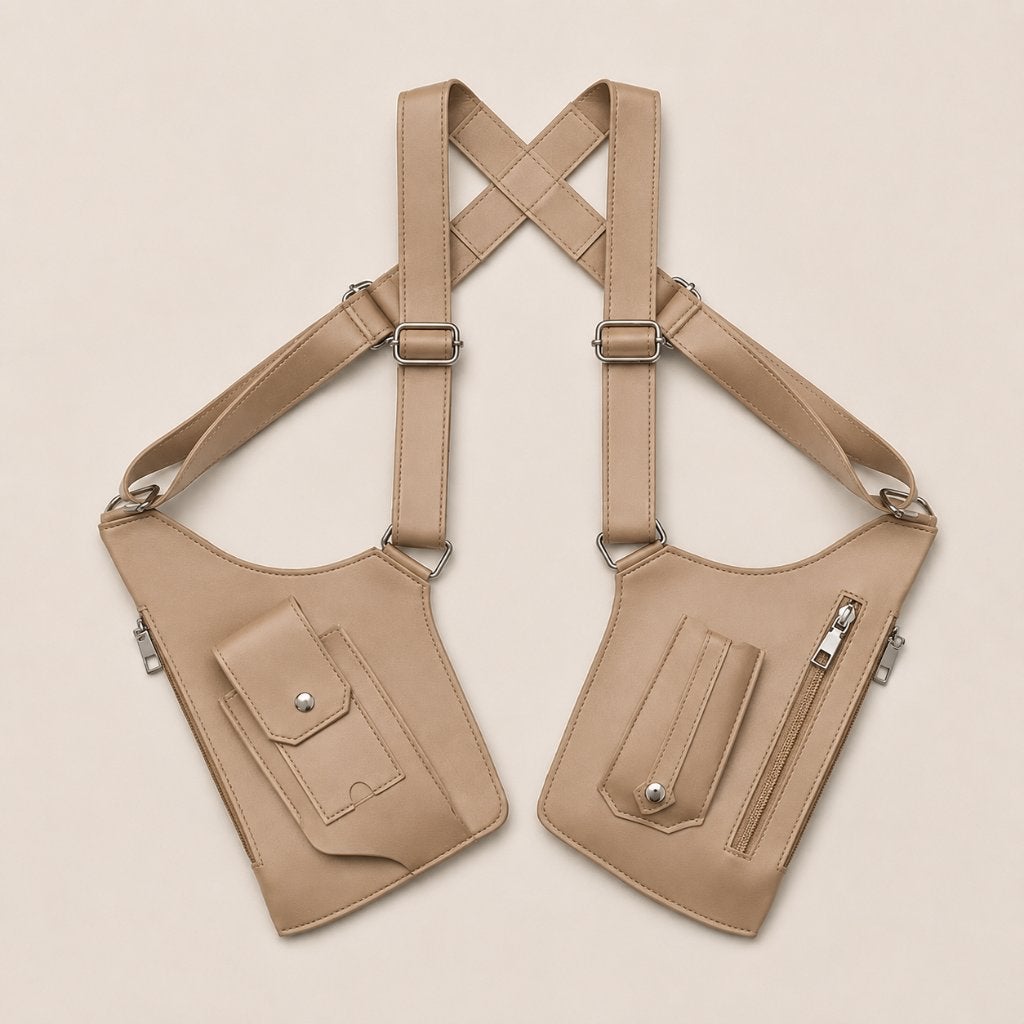 Beige Anti-diefstal Crossbody Tas | Unisex | NIEUW !, Overige merken, Beige, Nieuw, Ophalen of Verzenden