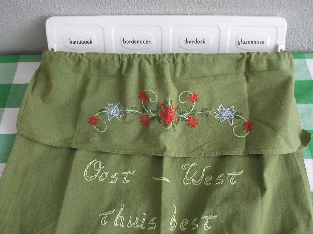Vintage Overdoek voor keukenhanddoekenrek Retro, Verzamelen, Retro, Ophalen of Verzenden, Huis en Inrichting