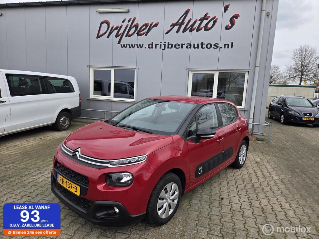 Citroen C3 1.2 PureTech Feel 105g, Voorwielaandrijving, 450 kg, Euro 6, 1199 cc