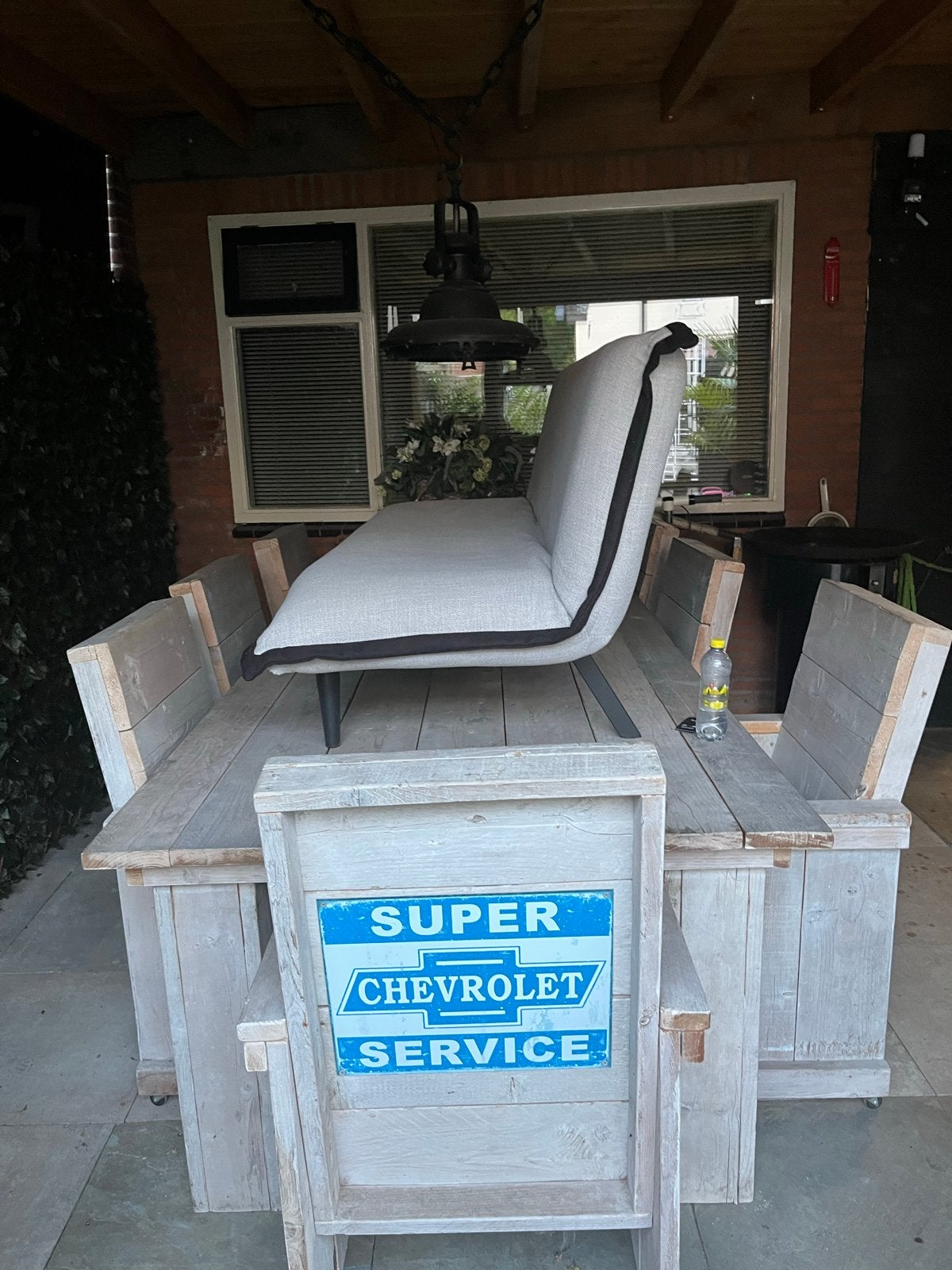 Inboedel garage vintage .jukebox,gokkast,slaapbank.div, Ophalen, Zo goed als nieuw