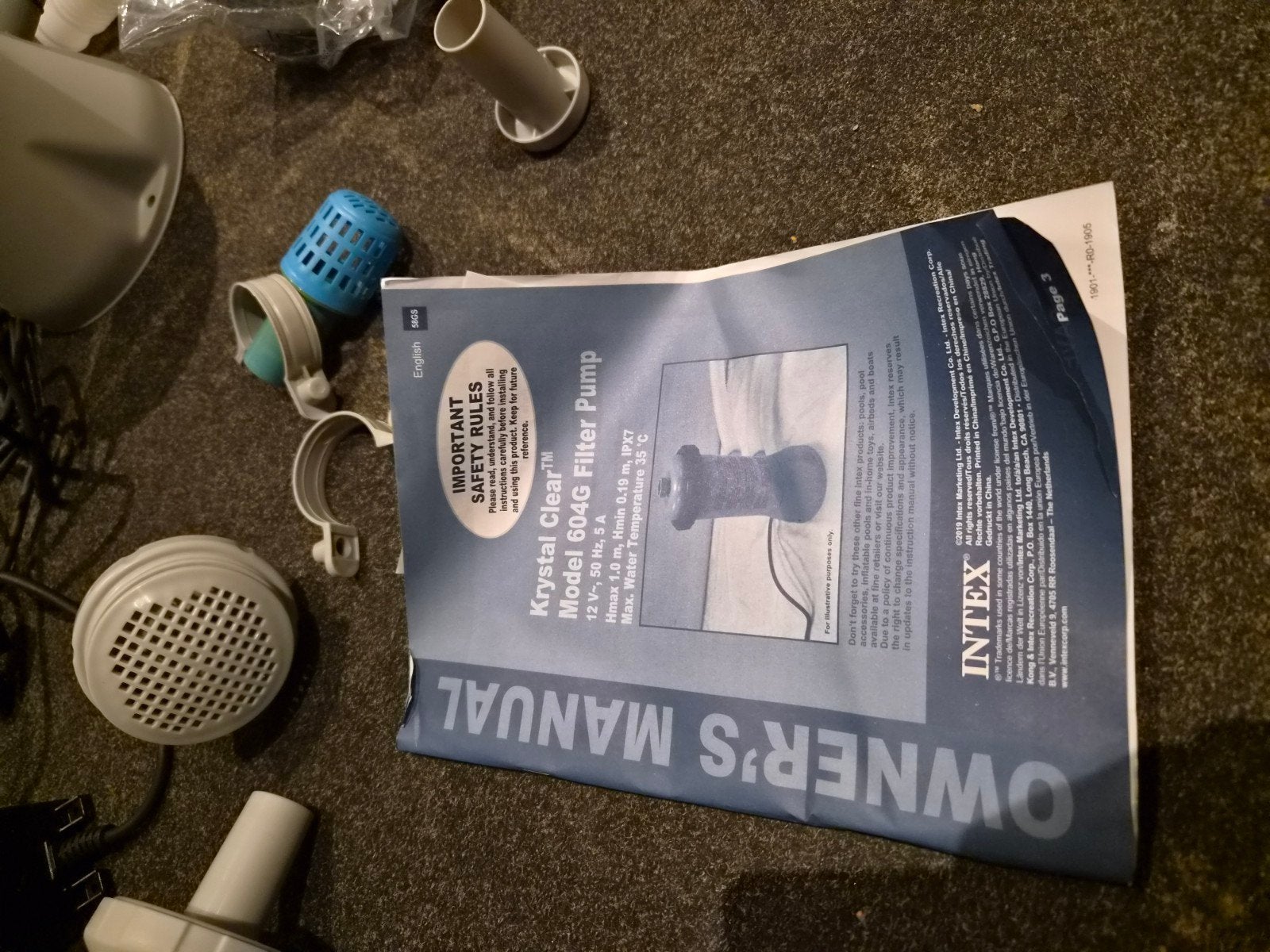 Zwembadpomp Intex Krystal Clear met extra onderdelen, Ophalen, Gebruikt, Zwembadpomp