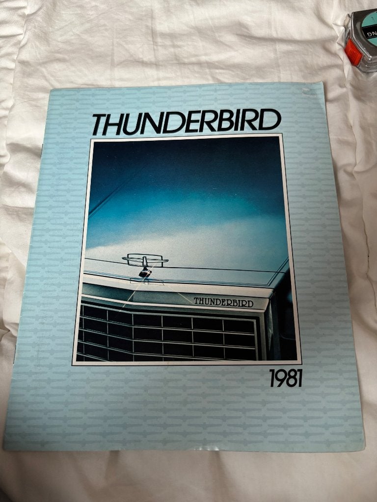 Folder Ford Thunderbird, Ophalen of Verzenden, Zo goed als nieuw, Ford